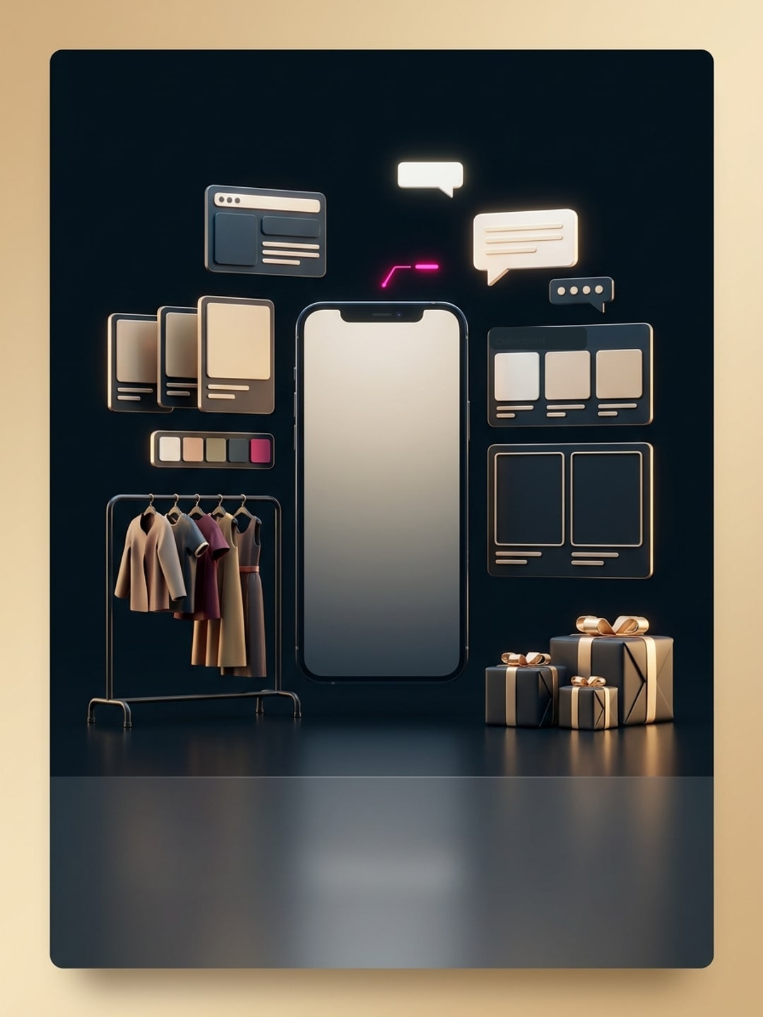 Vendor customization artwork for G+ Brand Stores