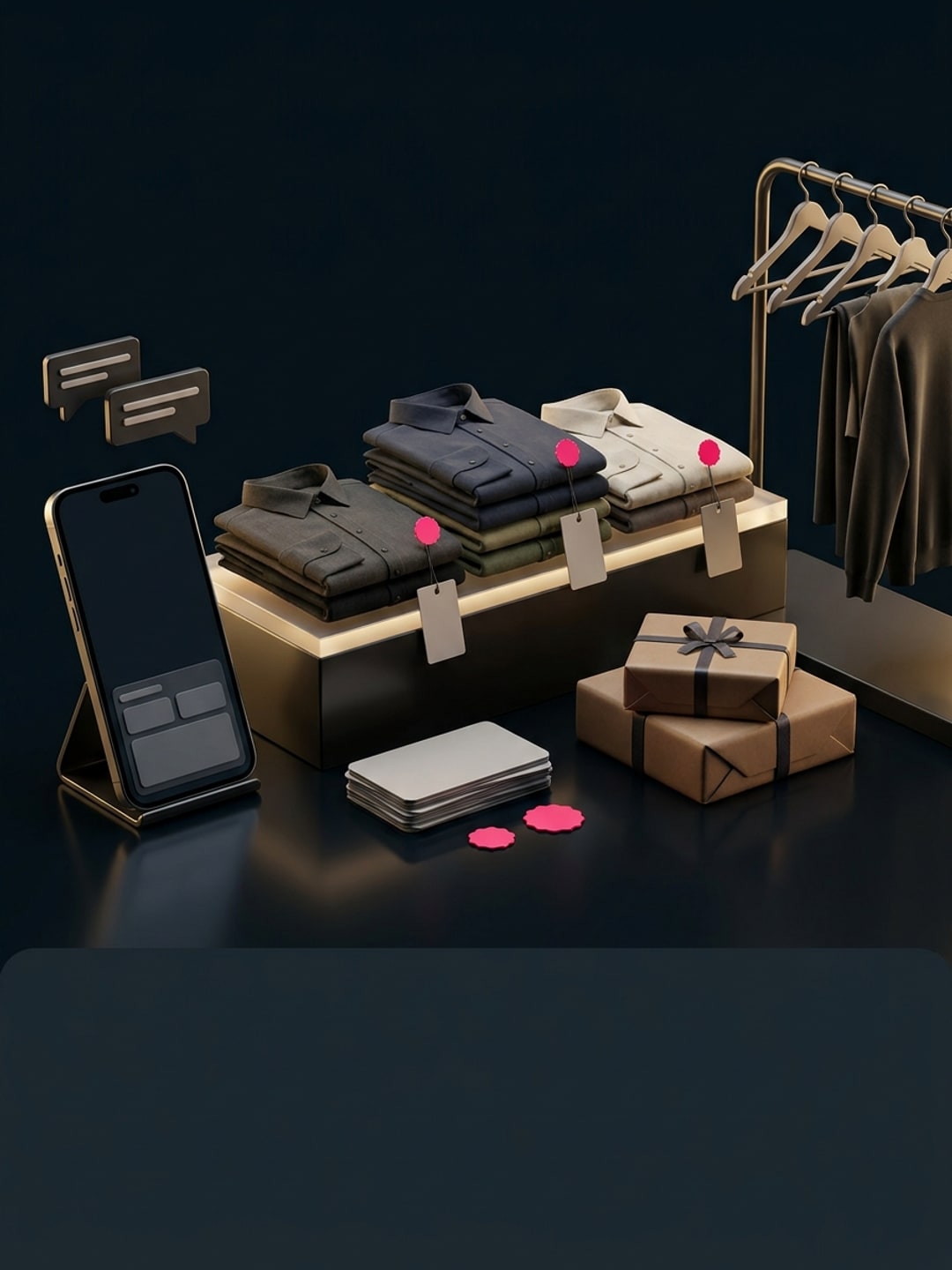 Inventory and stock control artwork for G+ Brand Stores